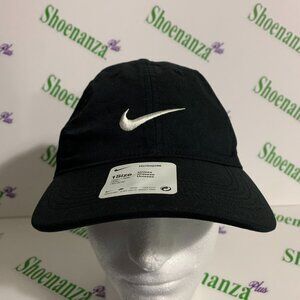 Nike Hat Heritage86 Dri-Fit Adjustable Black White Unisex Cap Men Women One Size